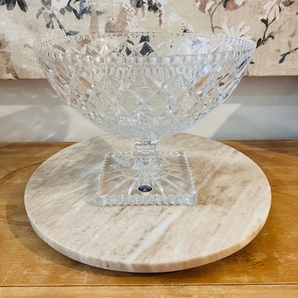 Bohemian crystal bowl